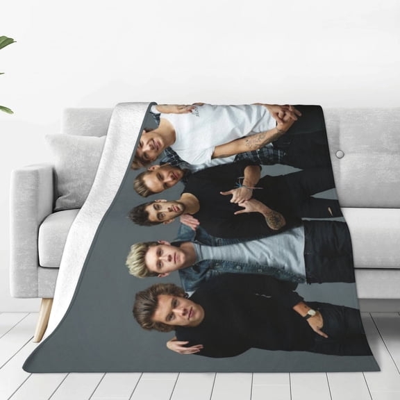 One Direction Blanket Soft Lightweight Throw Blankets Air conditioning blanket Cozy Flannel Bed Throws for Sofa Couch Travel Home Room Bedroom Decor teen Adults 40x30