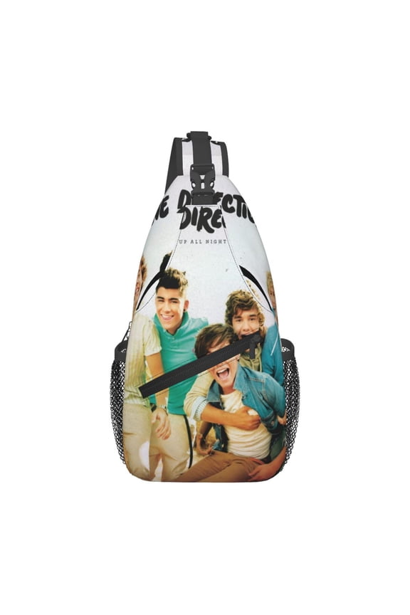 One Direction Casual Sling Bag for Women Men Travel Crossbody Sling Backpack Small Chest Shoulder Bag Gym Sports Hiking Daypack 7.5 x 3.5 x 15.3 inch