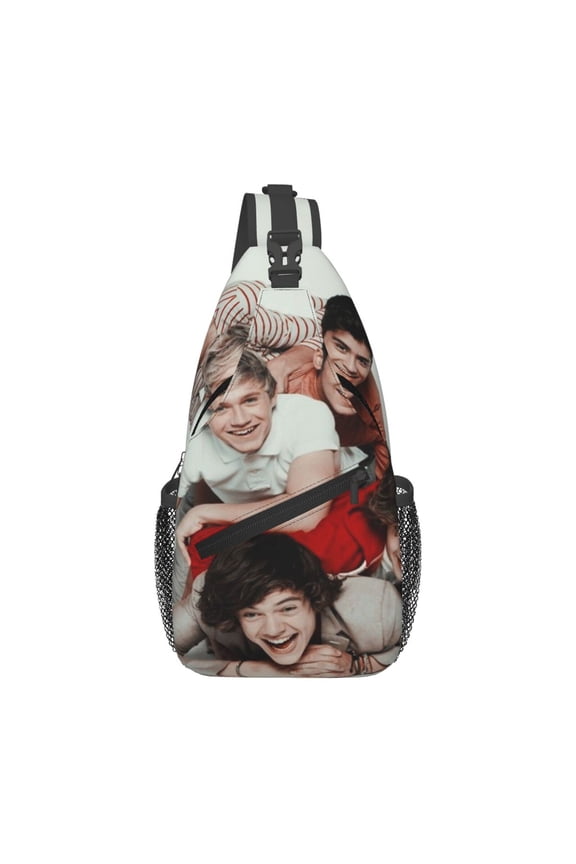 One Direction Casual Sling Bag for Women Men Travel Crossbody Sling Backpack Small Chest Shoulder Bag Gym Sports Hiking Daypack 7.5 x 3.5 x 15.3 inch