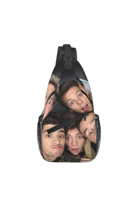 One Direction Casual Sling Bag for Women Men Travel Crossbody Sling Backpack Small Chest Shoulder Bag Gym Sports Hiking Daypack 7.5 x 3.5 x 15.3 inch