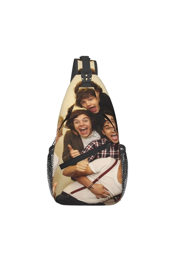 One Direction Casual Sling Bag for Women Men Travel Crossbody Sling Backpack Small Chest Shoulder Bag Gym Sports Hiking Daypack 7.5 x 3.5 x 15.3 inch