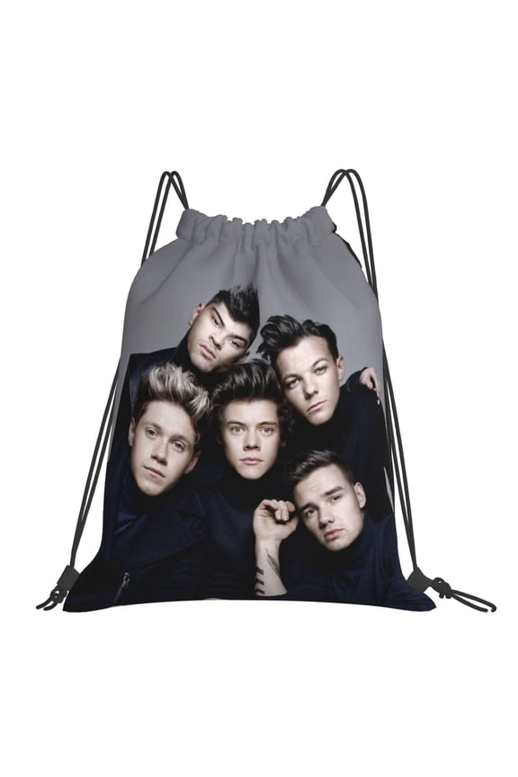 One Direction Drawstring Backpack Sport Gym Bag For Yoga Swimming Gymsack Sport Strap Pack Bag