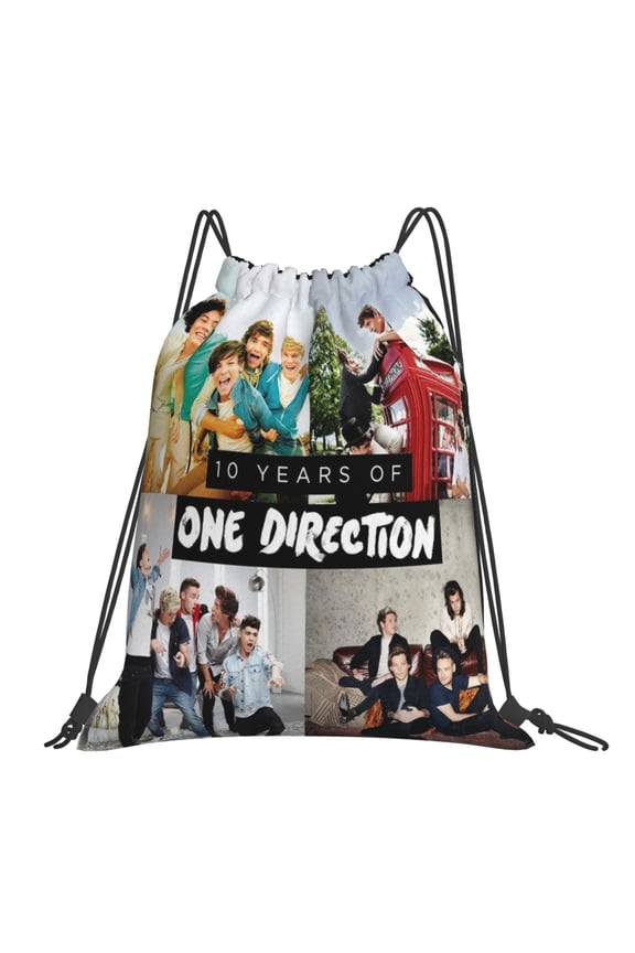 One Direction Drawstring Backpack Sport Gym Bag For Yoga Swimming Gymsack Sport Strap Pack Bag