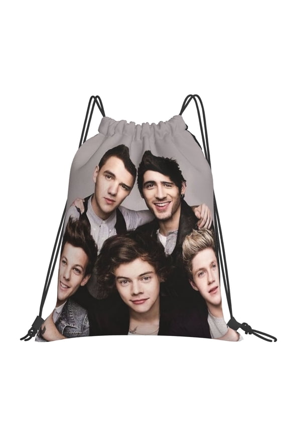 One Direction Drawstring Backpack Sport Gym Bag For Yoga Swimming Gymsack Sport Strap Pack Bag