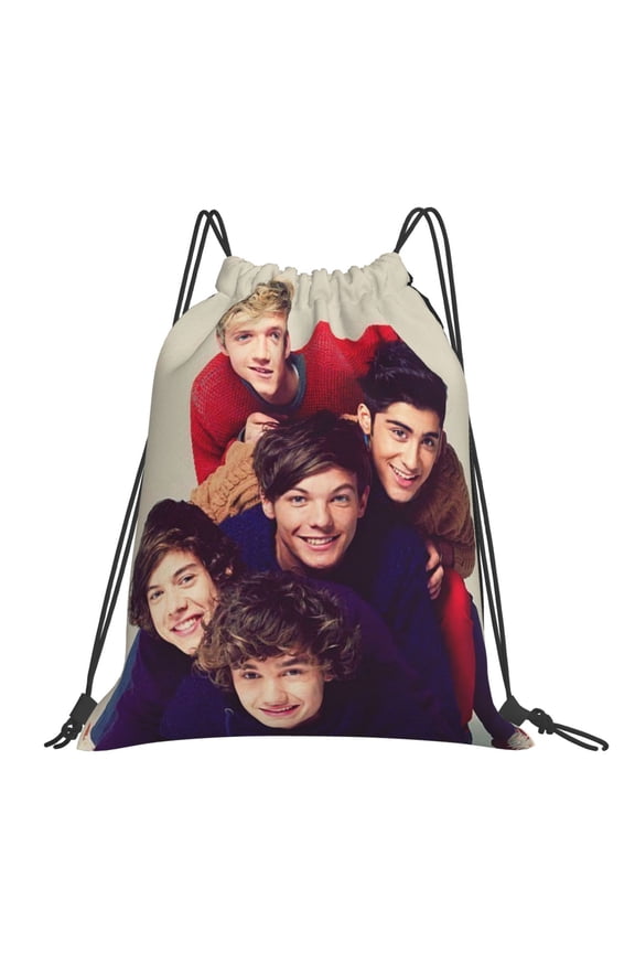 One Direction Drawstring Backpack Sport Gym Bag For Yoga Swimming Gymsack Sport Strap Pack Bag