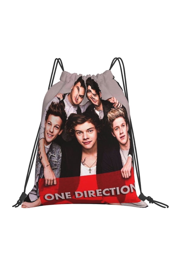 One Direction Drawstring Backpack Sport Gym Bag For Yoga Swimming Gymsack Sport Strap Pack Bag