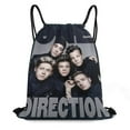 thumbnail image 1 of One Direction Drawstring Backpack Water Resistant String Bag Sackpack Cinch for Sports, Gym, Travel, Swimming, Yoga, Beach, 1 of 8