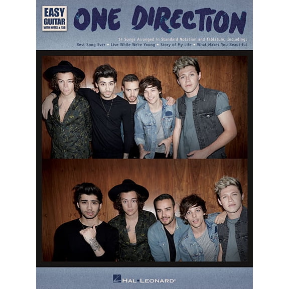 One Direction - Easy Guitar with Tab: Easy Guitar with Notes and Tab Easy Guitar Songbook with Standard Notation and Tab, (Paperback)