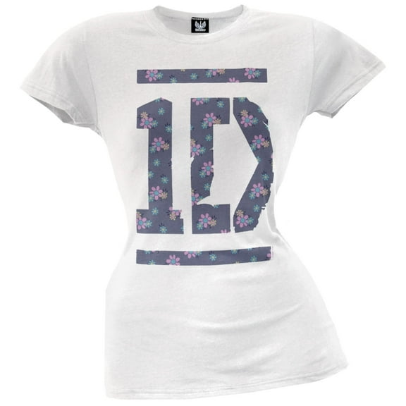 One Direction - Floral Tee Juniors T-Shirt - X-Small