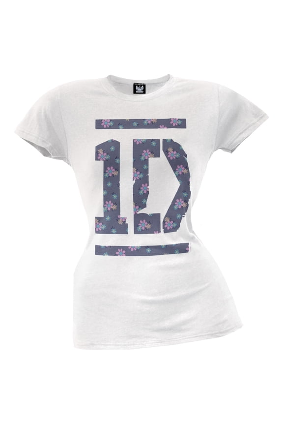 - Floral Tee Juniors T-Shirt - X-Small