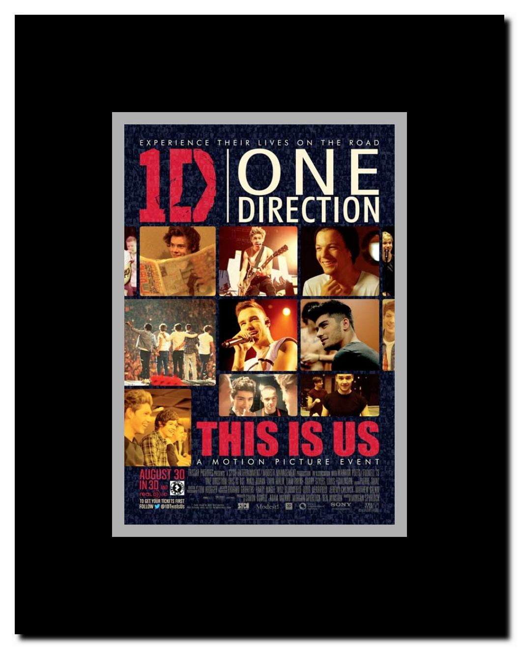 One Direction Framed Movie Poster