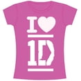 thumbnail image 1 of One Direction Ladies T-Shirt: I Love (Skinny Fit) (Medium), 1 of 2