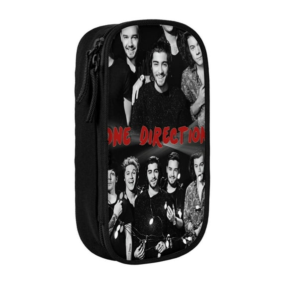 One Direction Pencil Case, Durable Pencil Pouch with Big Capacity, Minimalist Portable Stationery Bag, Aesthetic Zipper Pencil Box