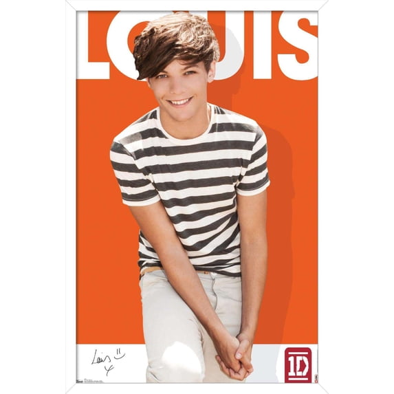 One Direction - Louis Tomlinson Wall Poster, 14.725" x 22.375", Framed