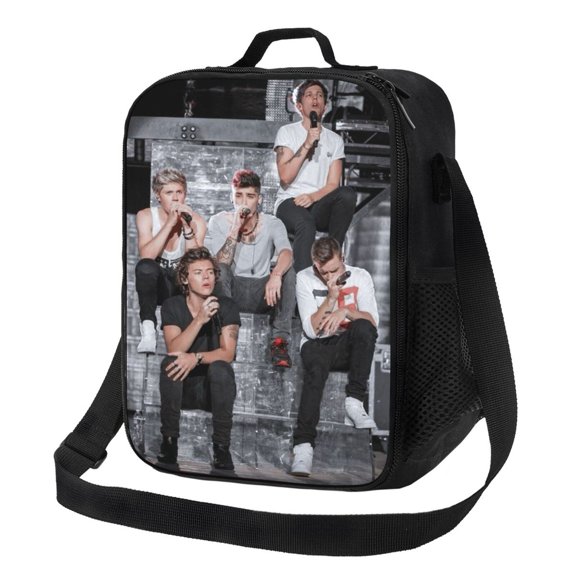 One Direction Lunch Bag Insulated Durable Lunch Box with Adjustable Shoulder Strap Portable Lunch Bag for Picnic/Beach/Hiking/ Work. 10.5 x 8 x 4.5 inch