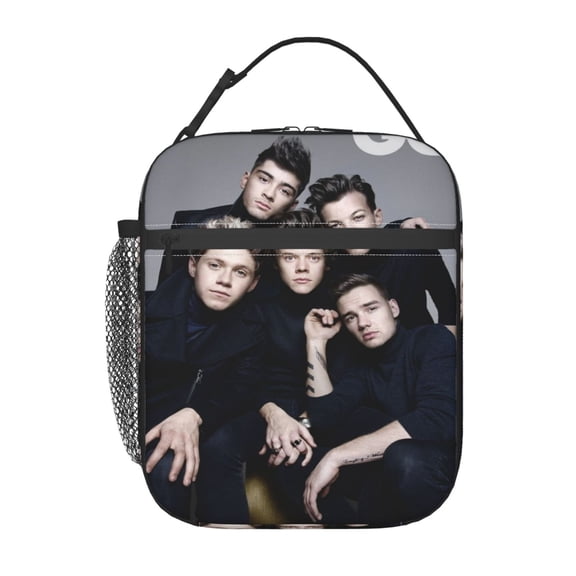 One Direction Lunch Bag Insulated Lunch Box Reusable Lunchbox Waterproof Portable Lunch Tote. 10 x 8 x 4 inch