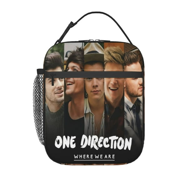 One Direction Lunch Bag Insulated Lunch Box Reusable Lunchbox Waterproof Portable Lunch Tote. 10 x 8 x 4 inch