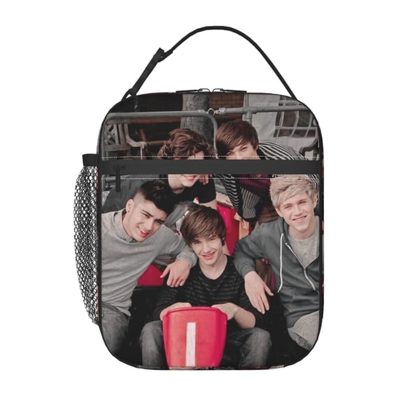 One Direction Lunch Bag Insulated Lunch Box Reusable Lunchbox Waterproof Portable Lunch Tote. 10 x 8 x 4 inch