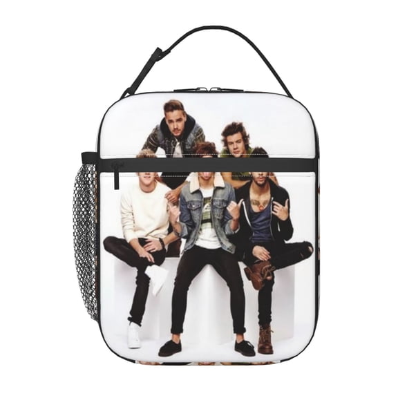 One Direction Lunch Bag Insulated Lunch Box Reusable Lunchbox Waterproof Portable Lunch Tote. 10 x 8 x 4 inch