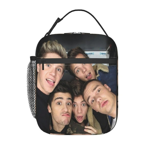 One Direction Lunch Bag Insulated Lunch Box Reusable Lunchbox Waterproof Portable Lunch Tote. 10 x 8 x 4 inch