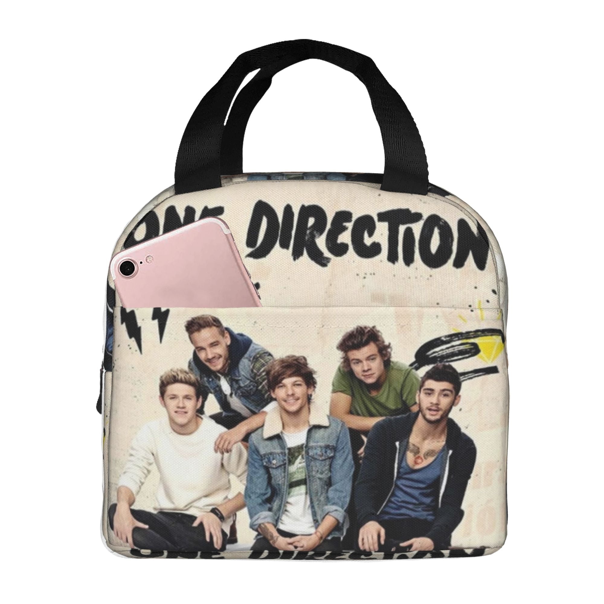 One Direction Lunch Bag Lunch Bag Tote Bag Insulated Lunch Box Picnic ...