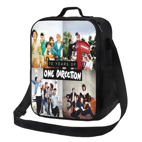 One Direction Lunch Bag Lunch Box Lightweight Durable Lunch Tote Bag Portable Reusable Lunch Box Tote for Work Sport Picnic Camping