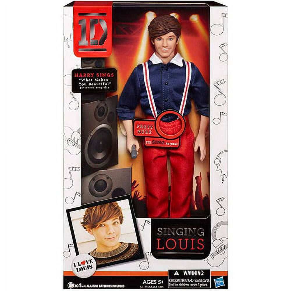 One Direction Singing Louis Doll Playset, 4 Pieces Included