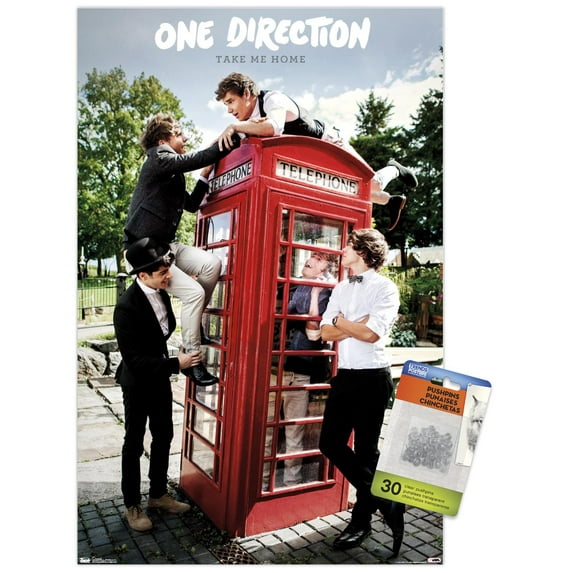 One Direction - Take Me Home Wall Poster with Push Pins, 14.725" x 22.375"