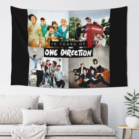 One Direction Tapestry Wall Hanging Home Decoration Wall Blanket Dormitory Living Room Bedroom Backdrop Poster( 60x40inch)