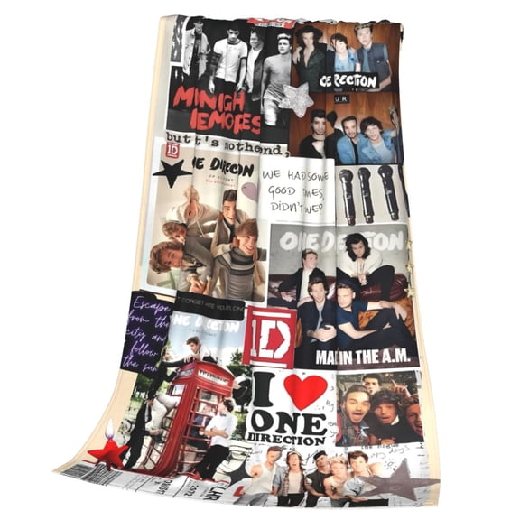 One Direction Throw Blanket, Lightweight, Soft & Easy to Fold, Perfect for Home and On-the-Go 50x40