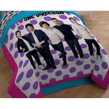 One Direction Twin Comforter 1D Patchwork Bedding - Walmart.com