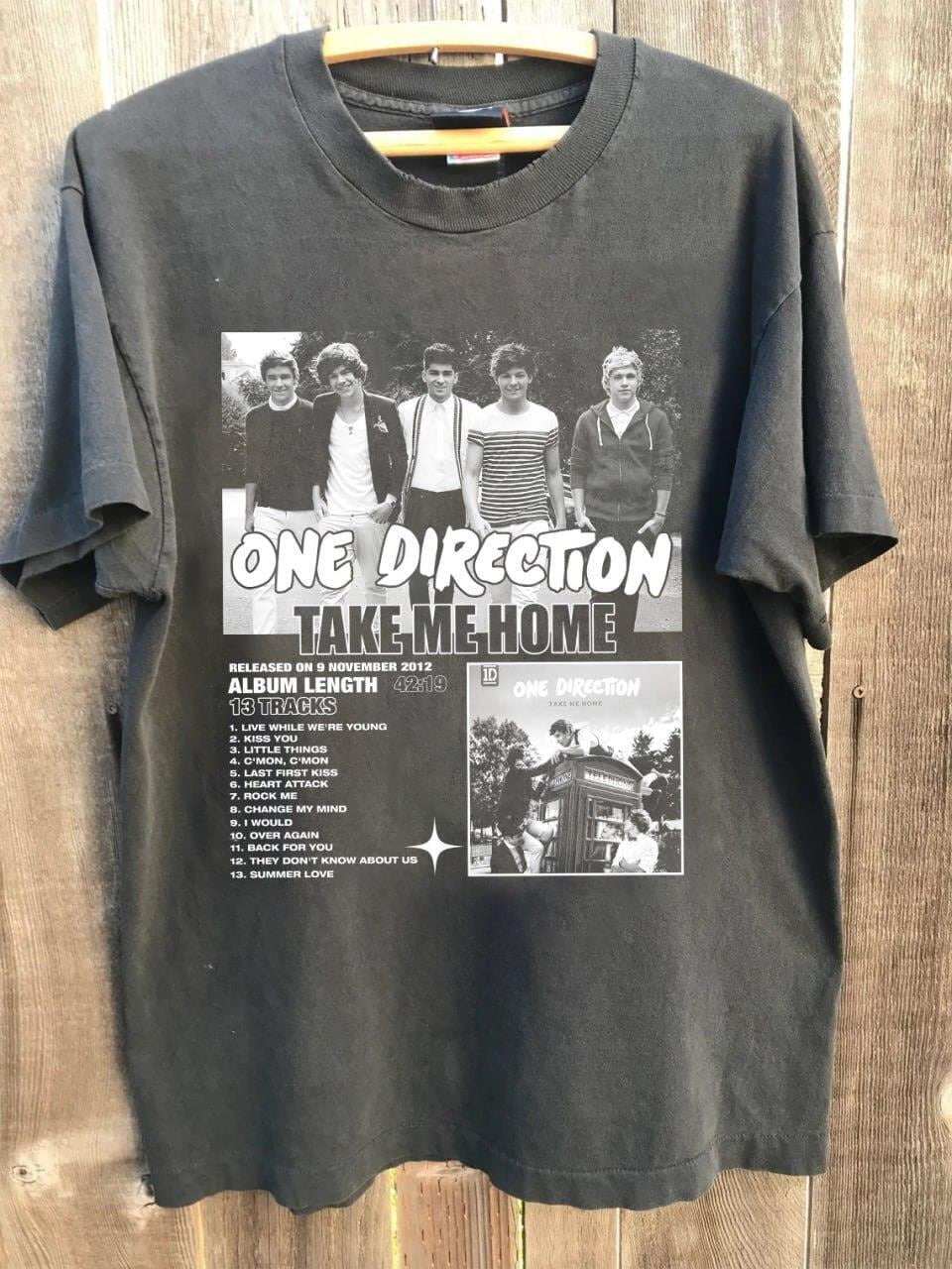One Direction Vintage One Funny World Tour 2024 Shirt 1D Take Me Home
