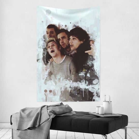 One Direction Wall Hanging Indoor Outdoor Wall Art Tablecloth Bedspread for Bedroom Dormitory Living Room Home Decor 40 x 60 inch