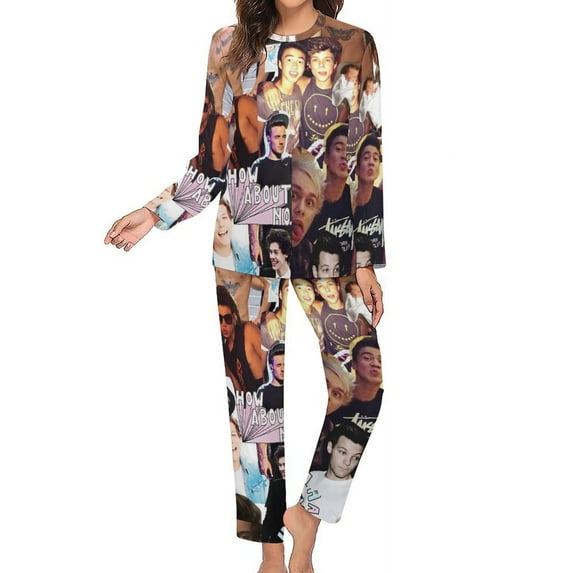 One Direction Women's Pajama Sets Long Sleeve Pajamas Top And Pants Sleepwear Nightwear Soft Pjs Lounge Sets