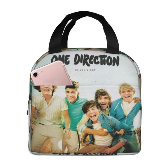 One Direction bento bag,Lunch Bag ,Compact Tote Bag Reusable Lunch Box, Container For Women Men School Office Work. 8.5 x 5 x 8 inch