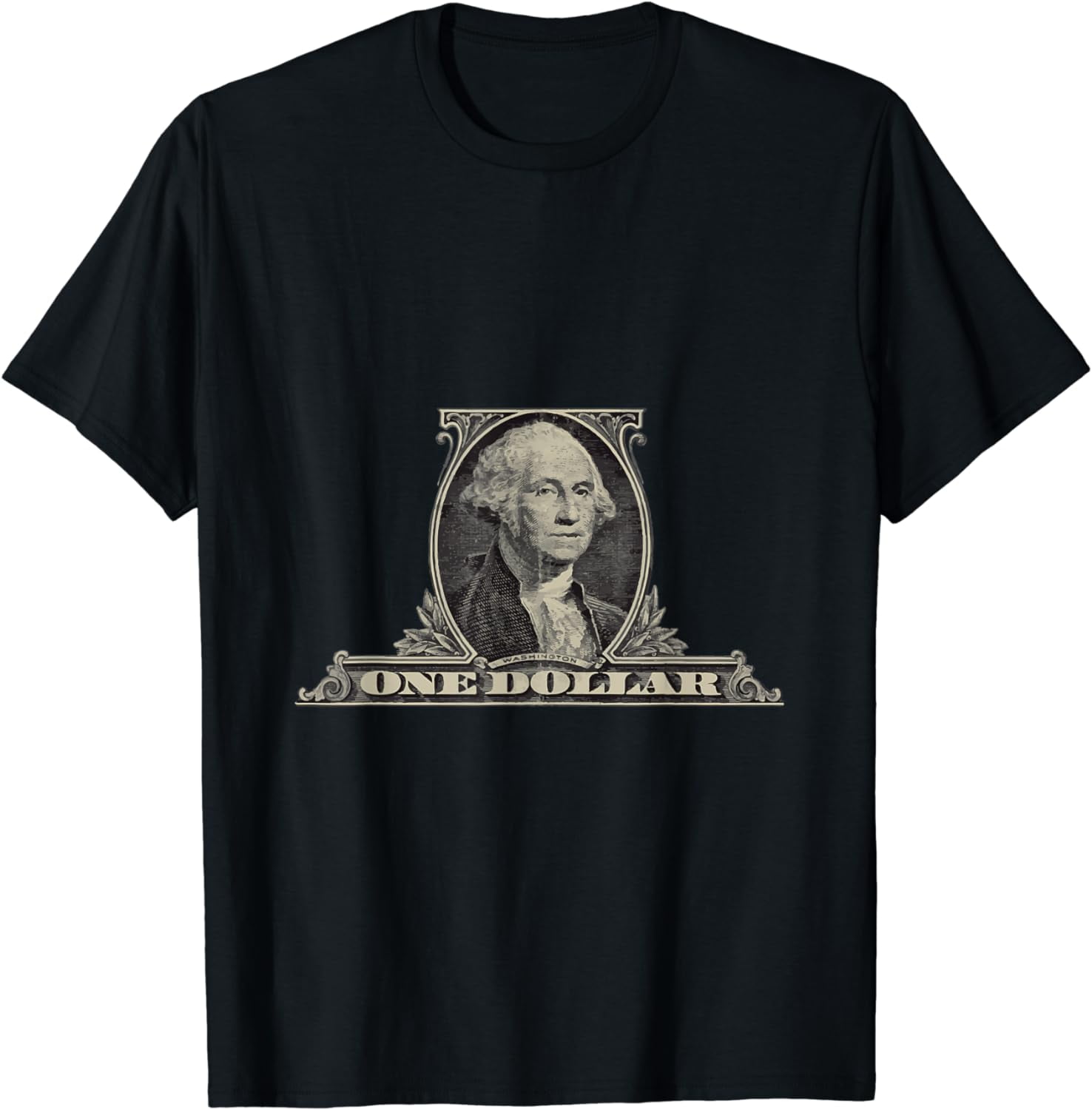 One Dollar Bill T-Shirt George Washington Fun President Tee - Walmart.com