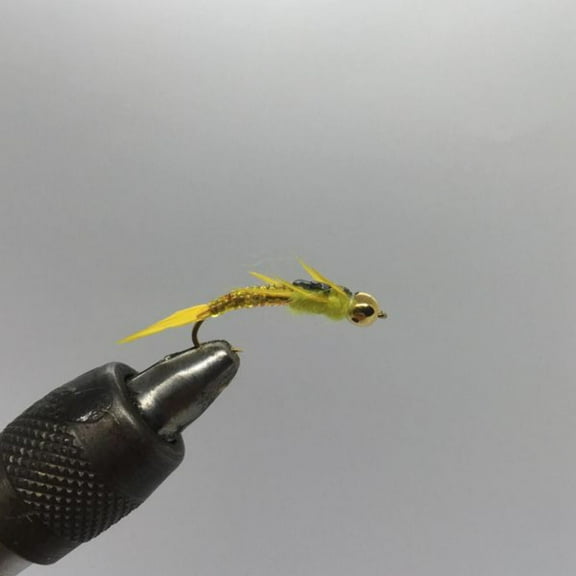 One Dozen (12) - Beadhead Stonefly - Yellow - Nymph