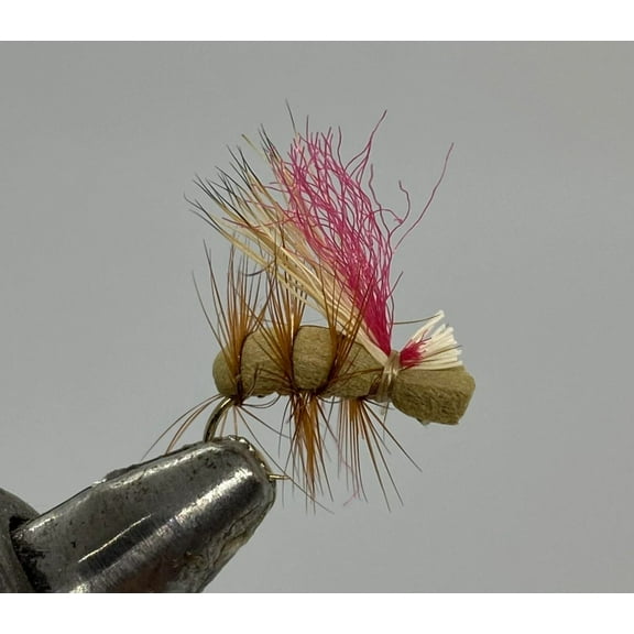 One Dozen (12) - Never Sink Caddis - Tan - Dry Fly
