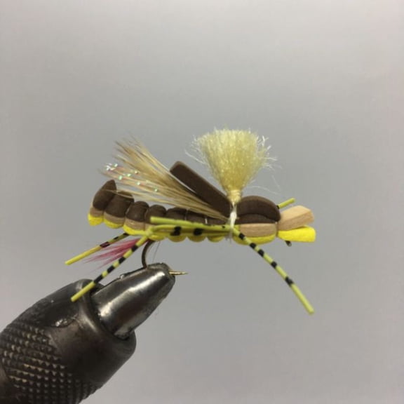 Strike Fly Company Sandwich Hopper Yellow Fishing Lures Size 12