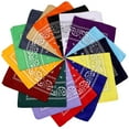 thumbnail image 1 of Lollanda 12 Pieces Paisley Bandanas Cowboy Bandanas Unisex Print Head Wrap Scarf Wristband, 1 of 7