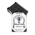 thumbnail image 1 of One Dozen BLACK Silver Cup Billiards Pool Cue Stick Chalk (12 cubes), 1 of 3
