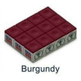 thumbnail image 1 of One Dozen BURGUNDY Silver Cup Billiards Pool Cue Stick Chalk (12 cubes), 1 of 1