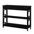 thumbnail image 1 of One Drawer Omega Console Table, Black, 1 of 1