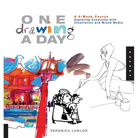 Pre-Owned One Drawing a Day: A 6-Week Course Exploring Creativity with Illustration and Mixed Media (Paperback) 1592537243 9781592537242
