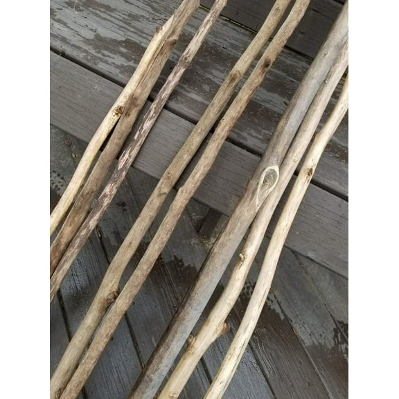 One Driftwood Pole - You Pick The Size - Rod Hanging Weaving Macrame DIY Closet Nursery Shower Craft, Wedding Decor, Vase Filler, Beach House, Boho (1-2 Inches Thick, 4 Foot Long)