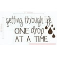 thumbnail image 1 of One Drop at a Time Wall Decor Vinyl Lettering Stickers Life Quotes Essential Oils Décor, 37x20-Inch Chocolate Brown, 1 of 6