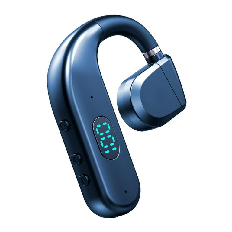 One Ear Headset Open Ear Air Bone Conduction Headphones Wireless Bluetooth Headset Earpiece with Microphone for Cell Phones 30H Playtime Air Bone