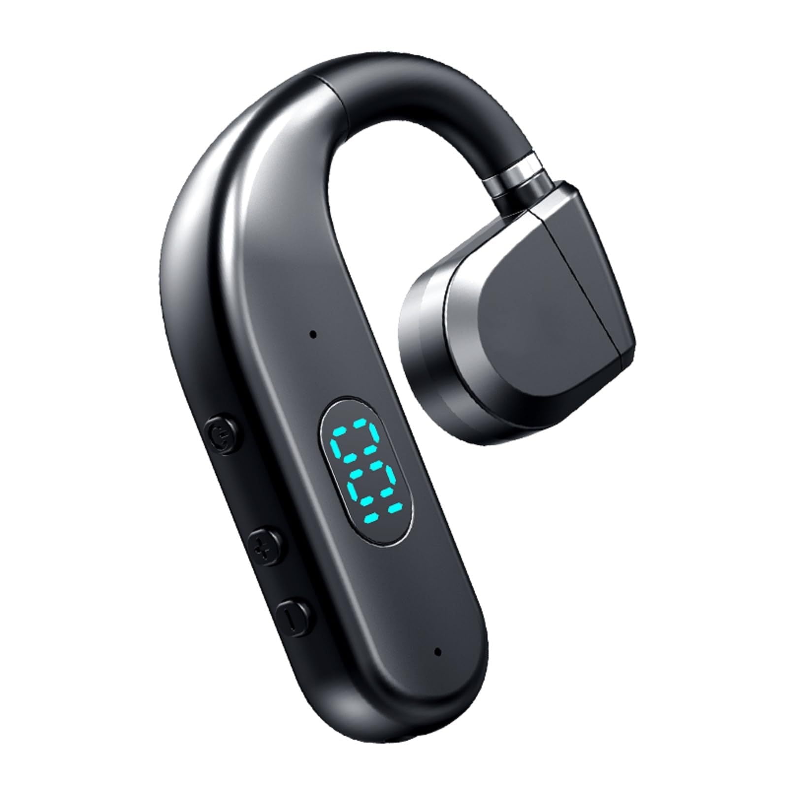 One Ear Headset Open Ear Air Bone Conduction Headphones Wireless Bluetooth Headset Earpiece with Microphone for Cell Phones 30H Playtime Air Bone