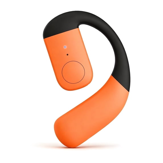 One Ear Piece Open Ear Bud Air Bone Conduction Earbud Earless Out of Ear Headphones Single Bluetooth Phone Earpiece Earbud Bluetooth Wireless Headsets with Microphone Earhook for Work