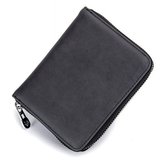 One Expanding Card Holder Men's Passport Holder Card Wallet Leather Multifunctional Women's Anti-Theft Rfid Card Sleeve